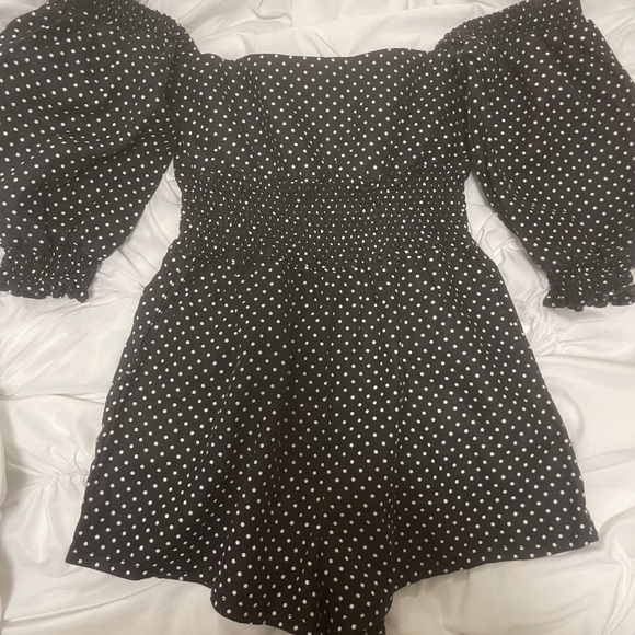 WeWoreWhat Smoked Linen Romper - Picture 2 of 4